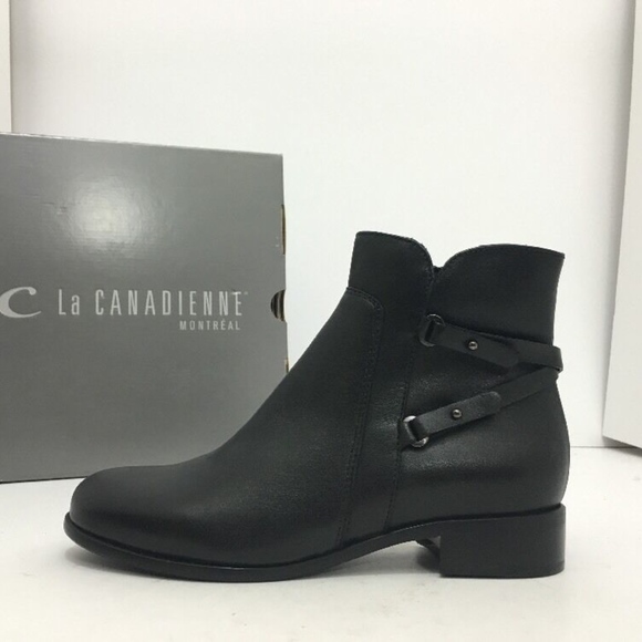 La CANADIENNE Shoes - La Canadienne Waterproof Black Leather Ankle Boots